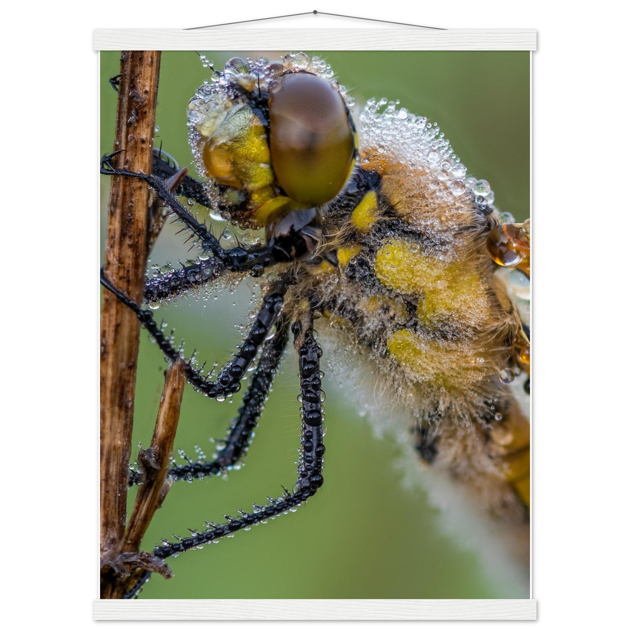 Taufrische Vierfleck Libelle - Printree.ch Auge, Blume, Eleganz, Erfrischend, Farbe, farbig, Fauna, Fliege, Fotografie, Fotografieenthusiasten, Frühling, grün, im Freien, Insekt, Kleine Insekten, Käfer, Liebe zum Detail, Makro, Makrofotografie, Morgenglanz, Nahaufnahme, Natur, Naturliebhaber, Naturwunder, natürlich, Pflanze, Schweizer Natur, schön, Sommer, Tau, Tautropfen, Tierwelt, Tilmann Schnyder, Umwelt, Vierfleck Libelle, wild, Zartheit, Zauberhaft