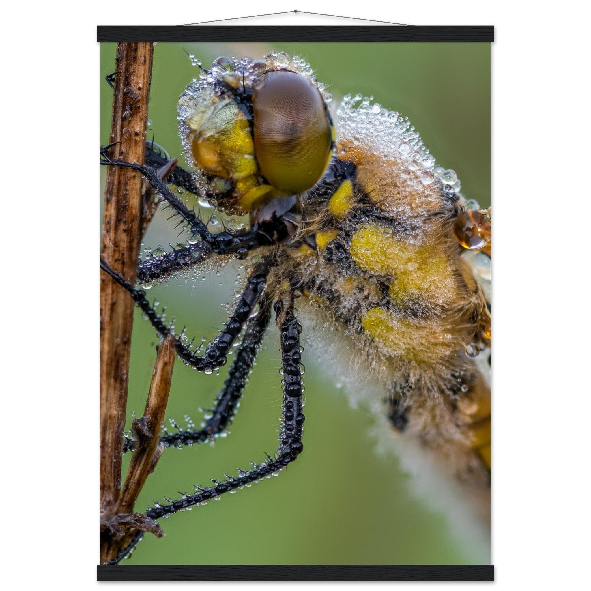 Taufrische Vierfleck Libelle - Printree.ch Auge, Blume, Eleganz, Erfrischend, Farbe, farbig, Fauna, Fliege, Fotografie, Fotografieenthusiasten, Frühling, grün, im Freien, Insekt, Kleine Insekten, Käfer, Liebe zum Detail, Makro, Makrofotografie, Morgenglanz, Nahaufnahme, Natur, Naturliebhaber, Naturwunder, natürlich, Pflanze, Schweizer Natur, schön, Sommer, Tau, Tautropfen, Tierwelt, Tilmann Schnyder, Umwelt, Vierfleck Libelle, wild, Zartheit, Zauberhaft