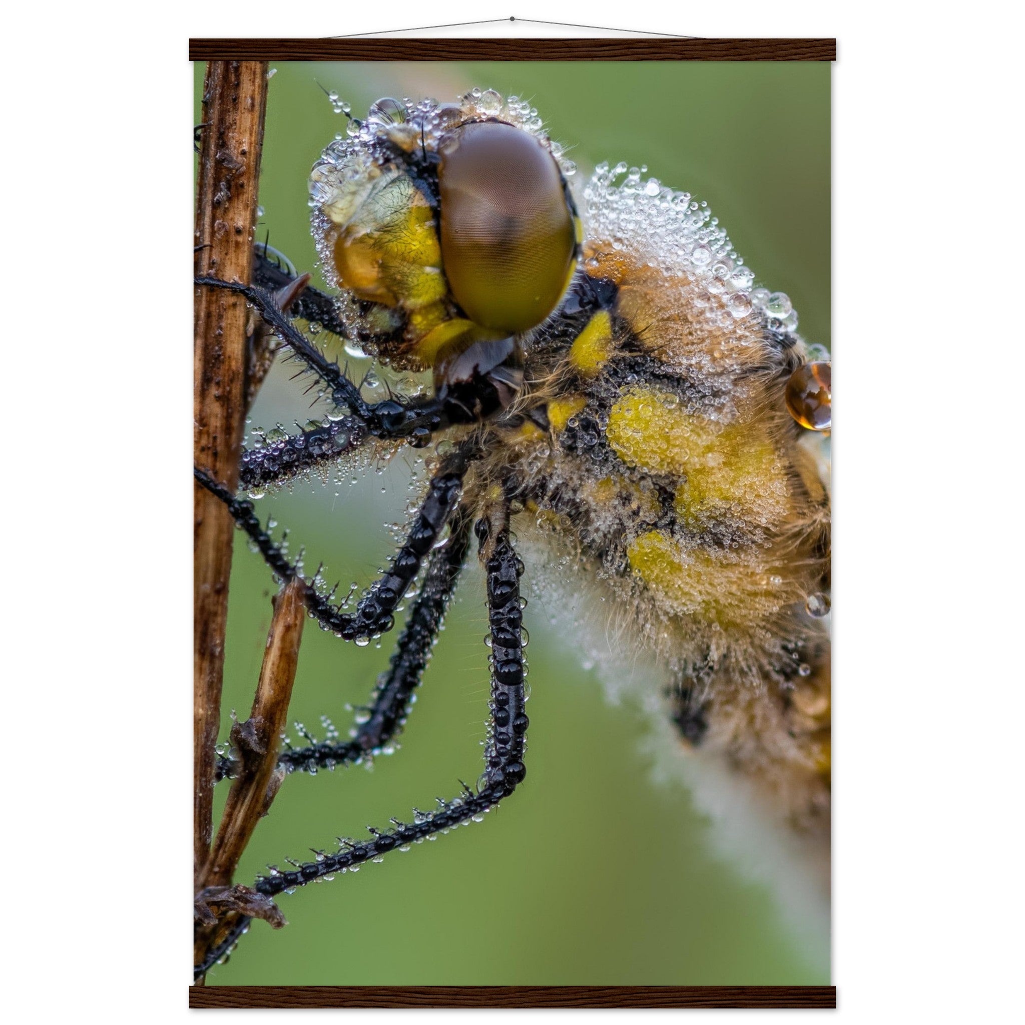 Taufrische Vierfleck Libelle - Printree.ch Auge, Blume, Eleganz, Erfrischend, Farbe, farbig, Fauna, Fliege, Fotografie, Fotografieenthusiasten, Frühling, grün, im Freien, Insekt, Kleine Insekten, Käfer, Liebe zum Detail, Makro, Makrofotografie, Morgenglanz, Nahaufnahme, Natur, Naturliebhaber, Naturwunder, natürlich, Pflanze, Schweizer Natur, schön, Sommer, Tau, Tautropfen, Tierwelt, Tilmann Schnyder, Umwelt, Vierfleck Libelle, wild, Zartheit, Zauberhaft