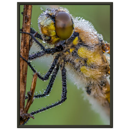 Taufrische Vierfleck Libelle - Printree.ch Auge, Blume, Eleganz, Erfrischend, Farbe, farbig, Fauna, Fliege, Fotografie, Fotografieenthusiasten, Frühling, grün, im Freien, Insekt, Kleine Insekten, Käfer, Liebe zum Detail, Makro, Makrofotografie, Morgenglanz, Nahaufnahme, Natur, Naturliebhaber, Naturwunder, natürlich, Pflanze, Schweizer Natur, schön, Sommer, Tau, Tautropfen, Tierwelt, Tilmann Schnyder, Umwelt, Vierfleck Libelle, wild, Zartheit, Zauberhaft