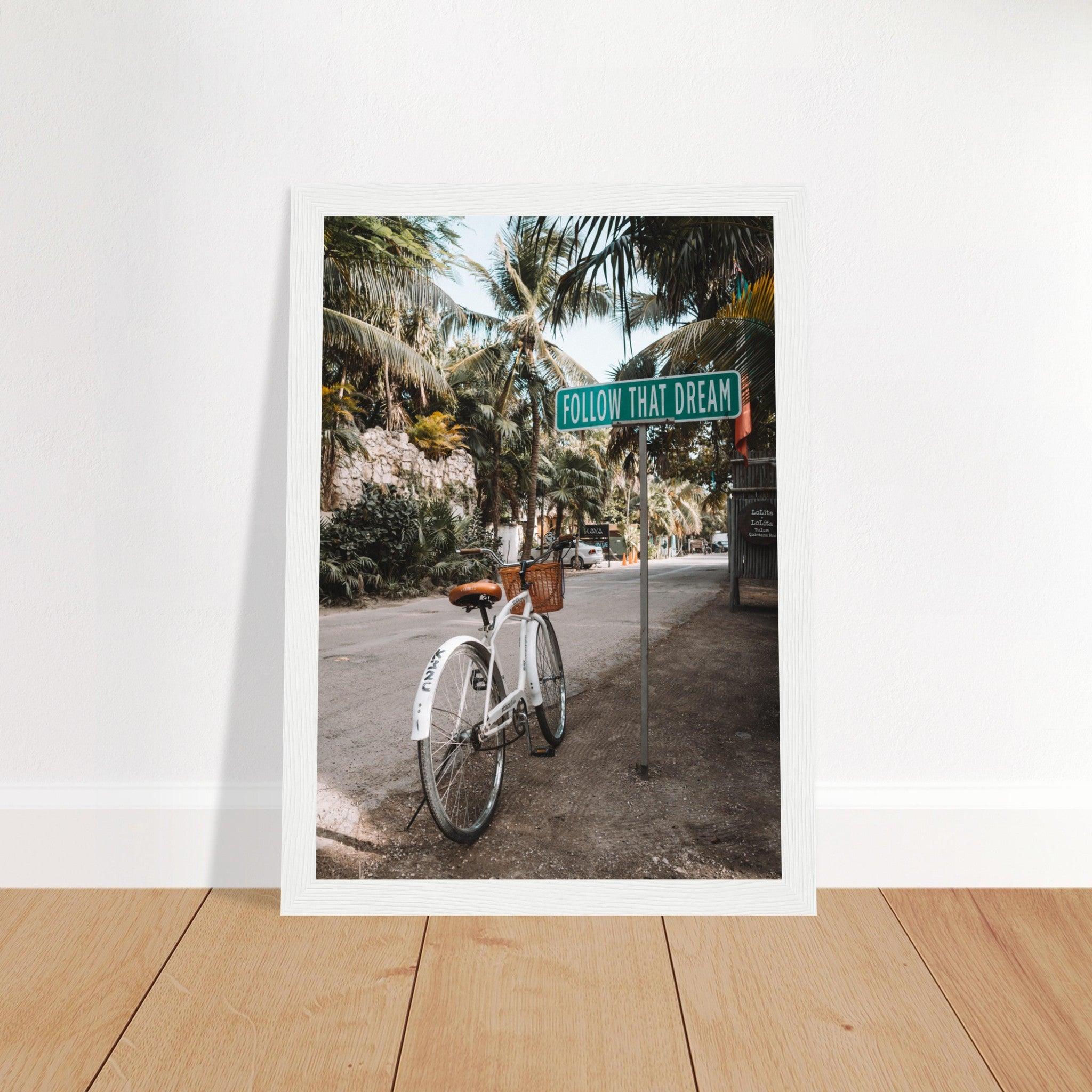 Tulum-Paradies: Inspirierendes Poster für Reiseenthusiasten. - Printree.ch Abenteuer, Fahrrad, Fahrradtour, Follow That Dream, Foto, Fotografie, Küste, Mexiko, Reisen, Strand, Tropen, unsplash, Urlaub