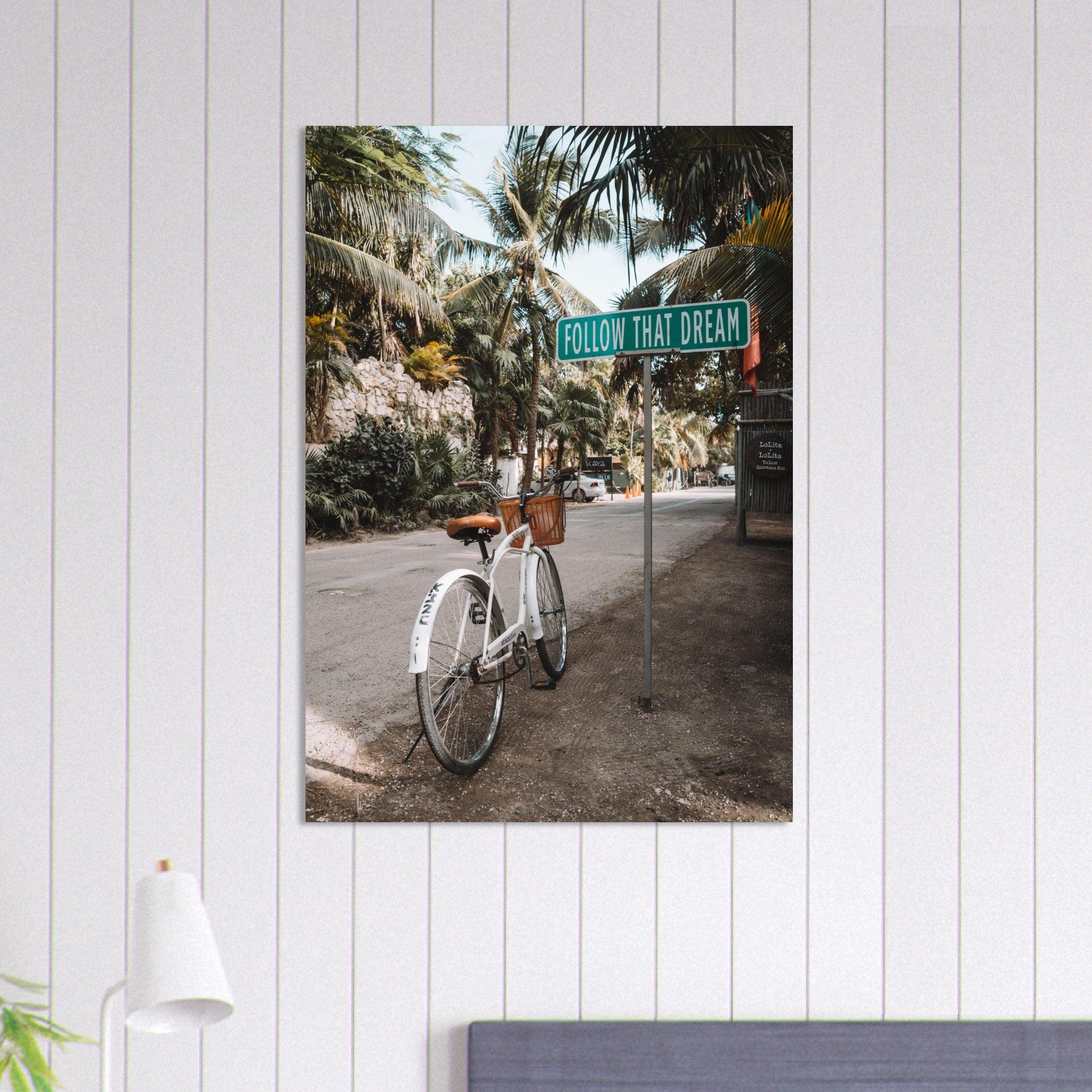 Tulum-Paradies: Inspirierendes Poster für Reiseenthusiasten. - Printree.ch Abenteuer, Fahrrad, Fahrradtour, Follow That Dream, Foto, Fotografie, Küste, Mexiko, Reisen, Strand, Tropen, unsplash, Urlaub