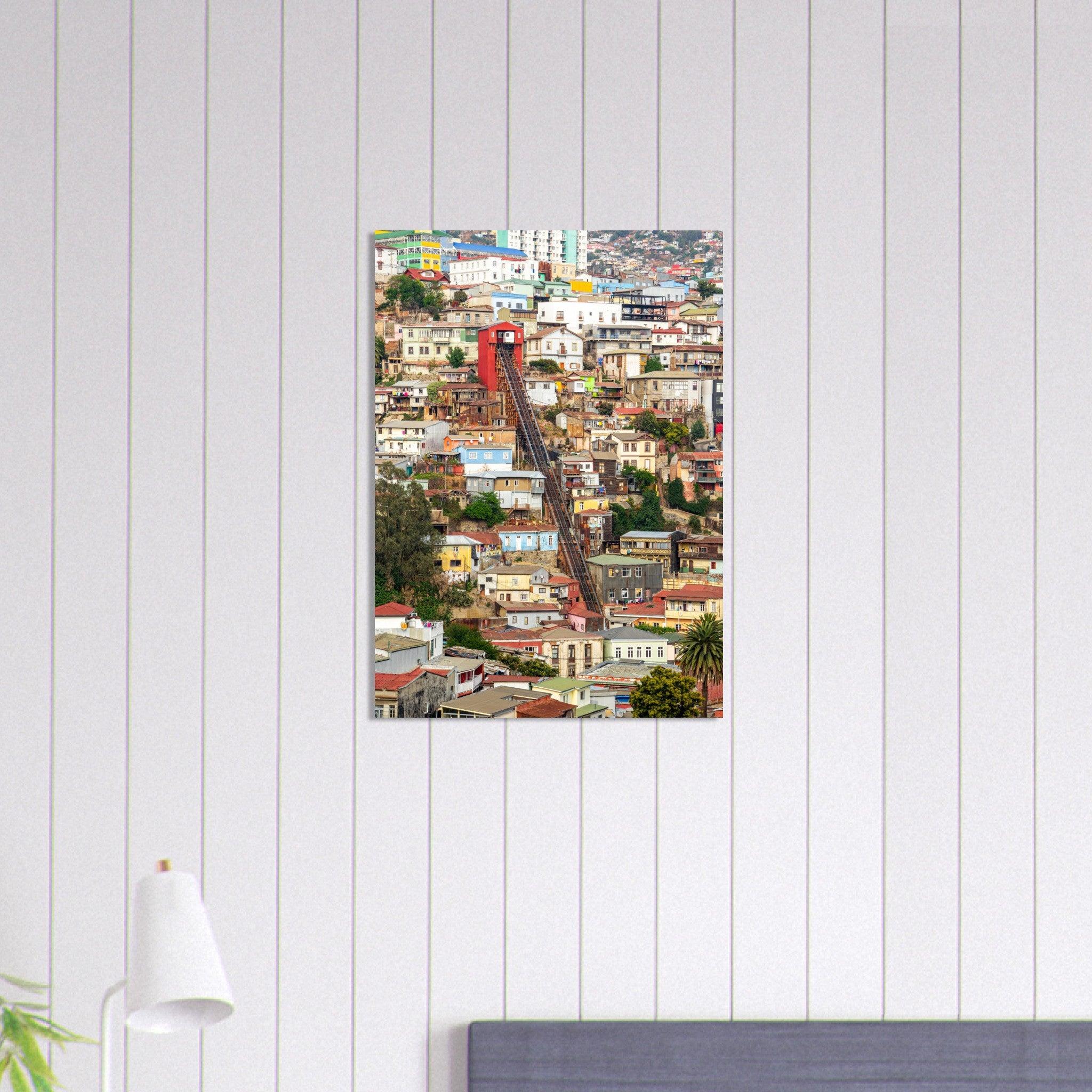 Valparaíso Schönheitsposter - Printree.ch bunte Häuser, Chile, Farben, Foto, Fotografie, Hafenstadt, Kultur, Künstlerviertel, Küste, Reisen, Stadtbild, Straßenkunst, UNESCO-Welterbe, unsplash, Valparaíso