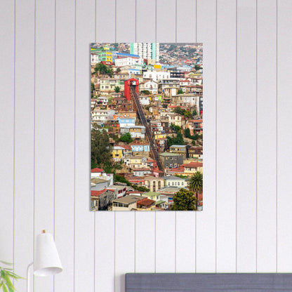 Valparaíso Schönheitsposter - Printree.ch bunte Häuser, Chile, Farben, Foto, Fotografie, Hafenstadt, Kultur, Künstlerviertel, Küste, Reisen, Stadtbild, Straßenkunst, UNESCO-Welterbe, unsplash, Valparaíso