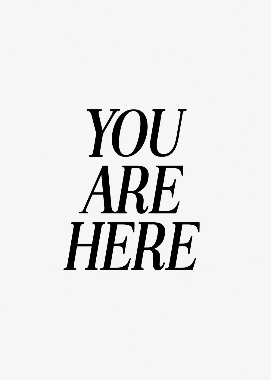 You are here - Printree.ch Poster