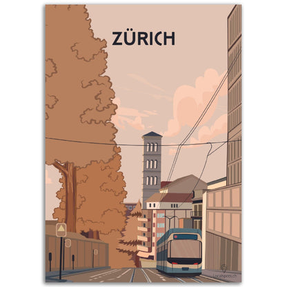 Zürich City - Printree.ch alt, blau, blick, europa, europäisch, Localspot, Minimal, Minimalismus, reise, schweiz, stadt, stadtbild, tourismus, tourist, urban, wahrzeichen, zürich