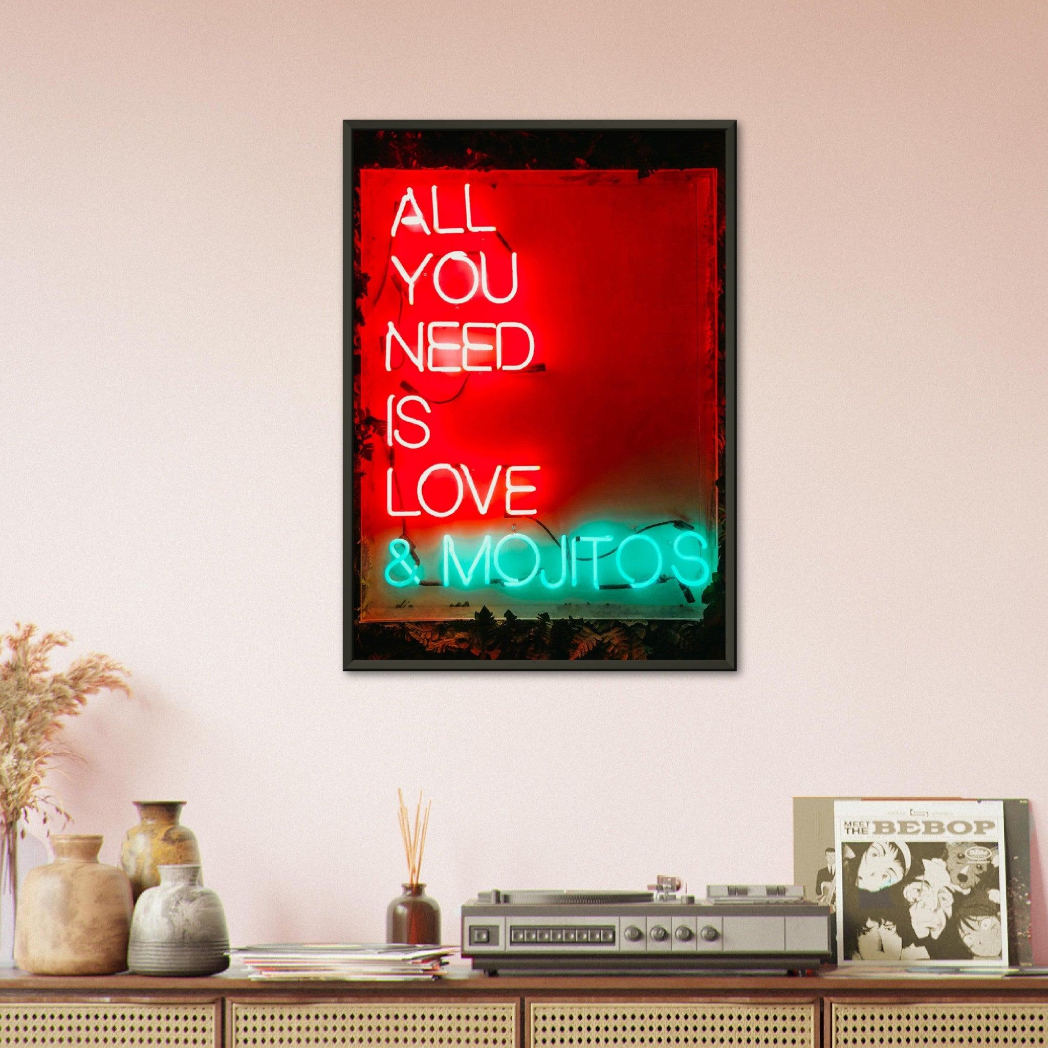 All You need is Love & Mojitos - Printree.ch Fotografie, spruch, Text