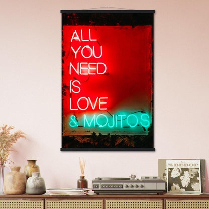 All You need is Love & Mojitos - Printree.ch Fotografie, spruch, Text