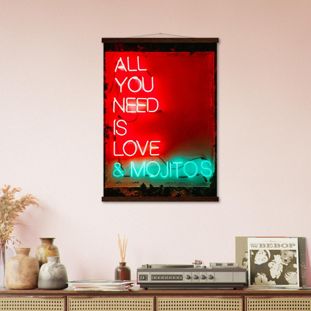 All You need is Love & Mojitos - Printree.ch Fotografie, spruch, Text