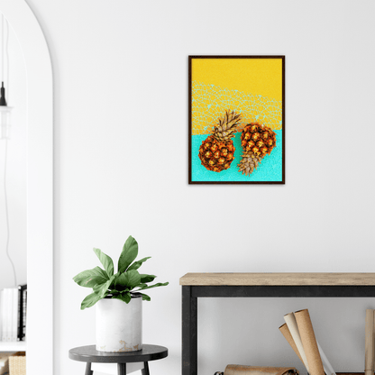 Ananas minimalistischer Lifestyle - Printree.ch ananas, bunt, design, exotisch, farbe, Foto, Fotografie, frisch, frucht, gelb, gesund, halb, hell, hintergrund, hipster, kreativ, kunst, lebensmittel, lecker, minimal, mode, pastell, reif, roh, saft, saftig, scheibe, sommer, süss, tropisch, vitamin