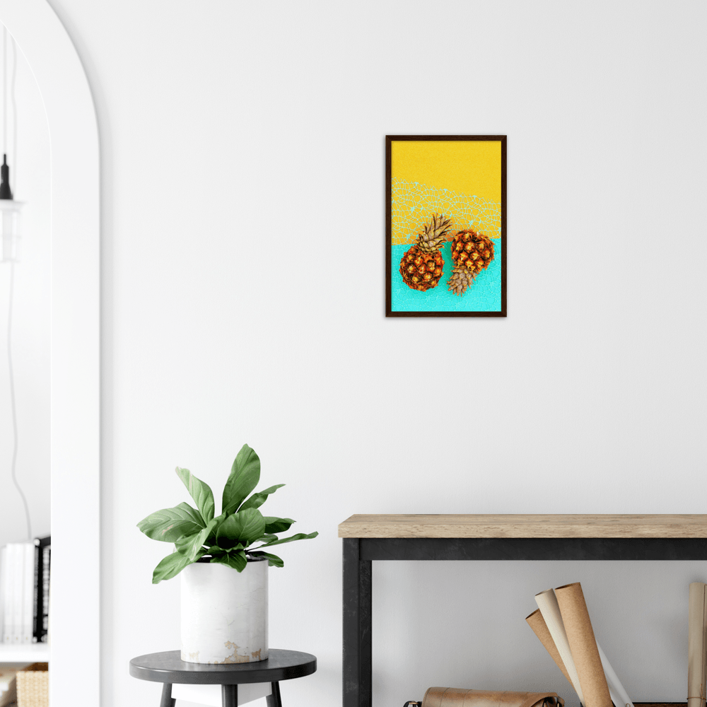 Ananas minimalistischer Lifestyle - Printree.ch ananas, bunt, design, exotisch, farbe, Foto, Fotografie, frisch, frucht, gelb, gesund, halb, hell, hintergrund, hipster, kreativ, kunst, lebensmittel, lecker, minimal, mode, pastell, reif, roh, saft, saftig, scheibe, sommer, süss, tropisch, vitamin