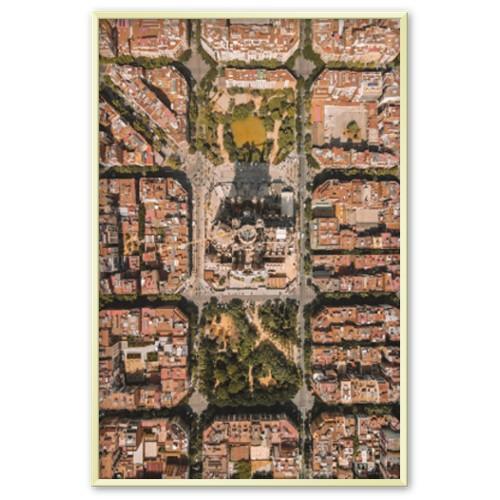 Barcelona - Printree.ch Architektur, Aussichtspunkt, Barcelona, foto, Fotografie, Küste, Luftbild, Sehenswürdigkeiten, Skyline, Spanien, Stadtbild, Stadtpanorama, von oben
