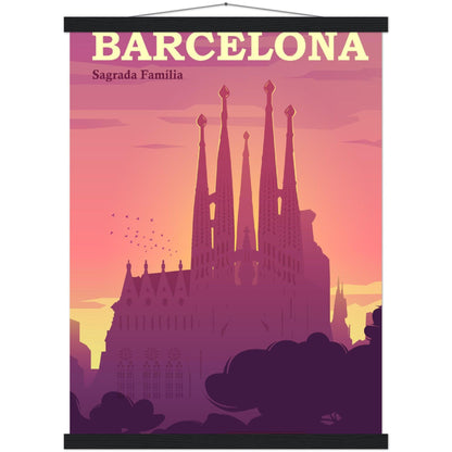 Barcelona Schönheitsposter - Hochwertige Druckqualität und luxuriöse Haptik! - Printree.ch Illustration, Poster, travel poster