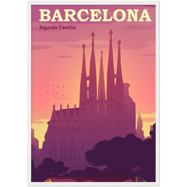 Barcelona Schönheitsposter - Hochwertige Druckqualität und luxuriöse Haptik! - Printree.ch Illustration, Poster, travel poster
