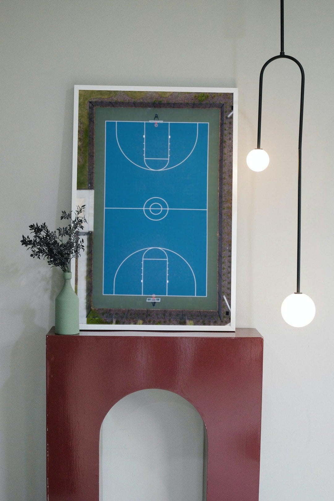 Blauer Basketballplatz - Printree.ch 