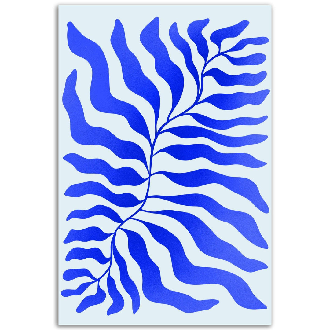 Blauer Farn - Printree.ch Kunst, Kunstdruck