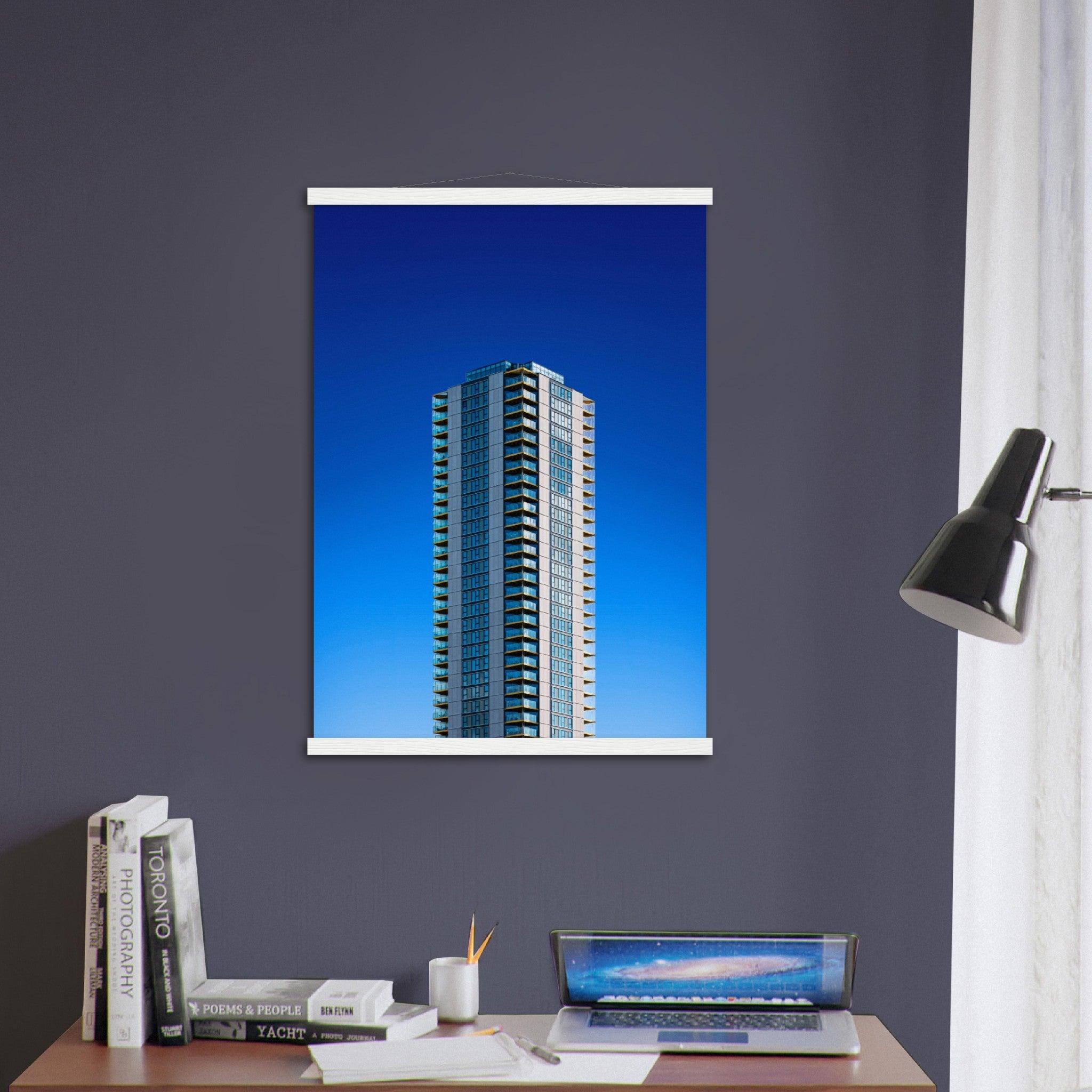 Blaues Hochhaus UNCLE Elephant and Castle - Printree.ch architecture, architekt, Architektur, Fotografie, gebäude, Minimal, minimalist, minimalistisch, pastel, pastell, Simone Hutsch, Unsplash