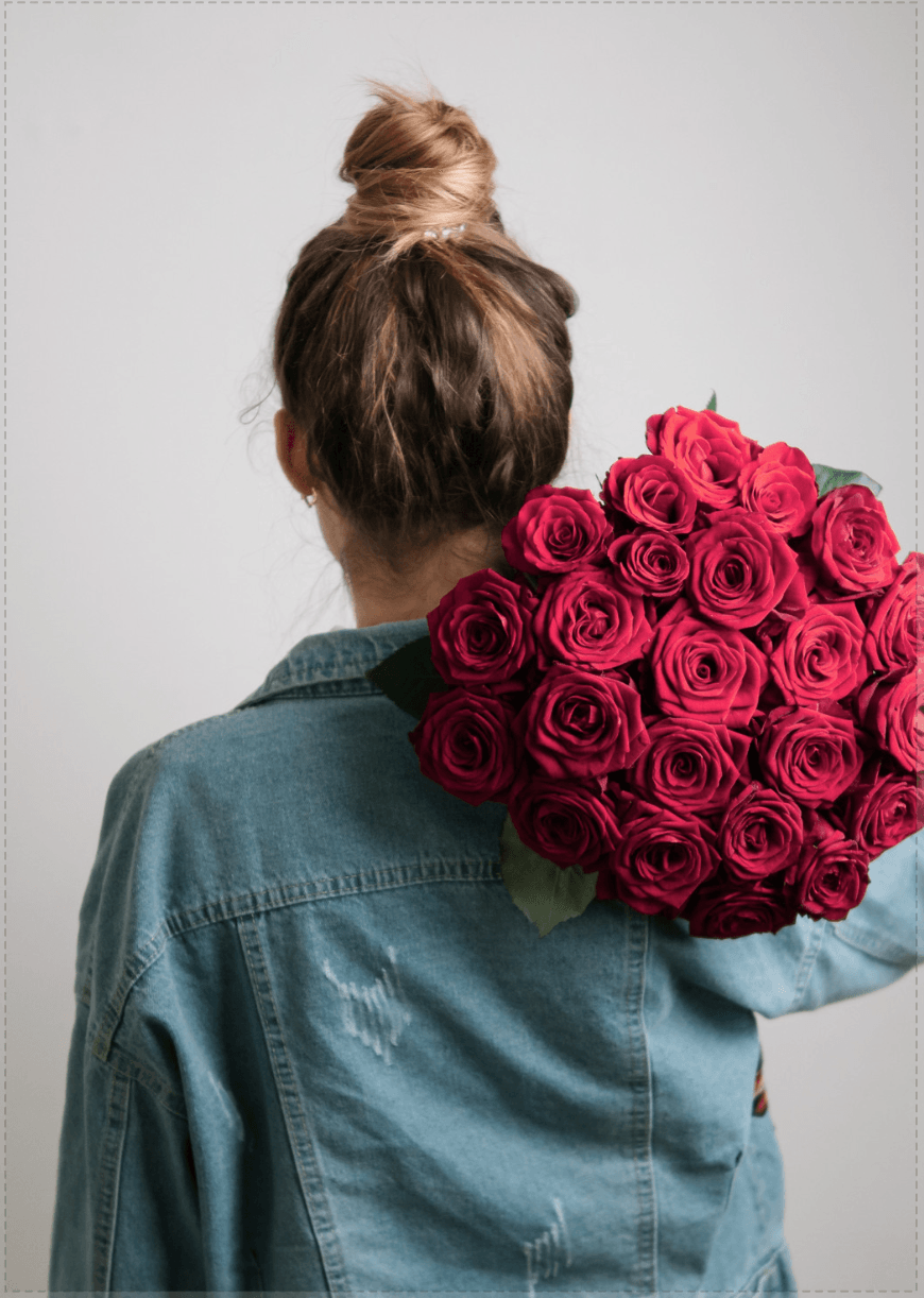 Blumen für dich - Viva Magenta Red Trendfarbe für 2023 - Printree.ch 2023, Foto, Fotografie, Poster