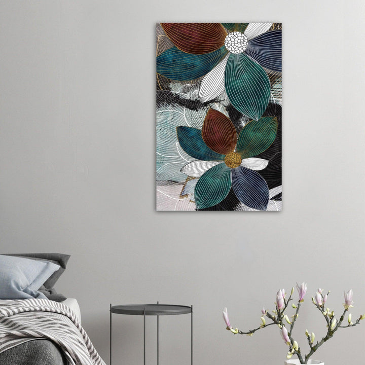Blütenzauber: Moderne Kunstwerke für zuhause - Printree.ch abstrakt, Abstraktion, Illustration, Kunst, Kunstdruck, modern, surreal