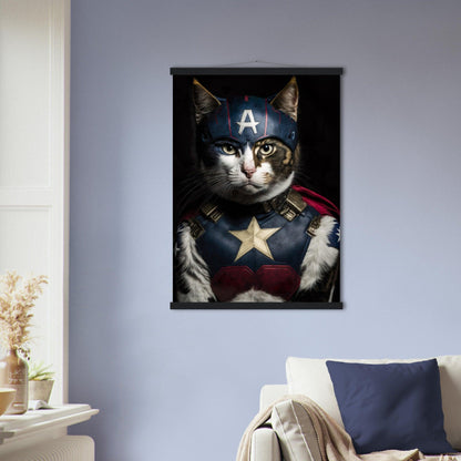 Captain Katze - Printree.ch AI, Comic, held