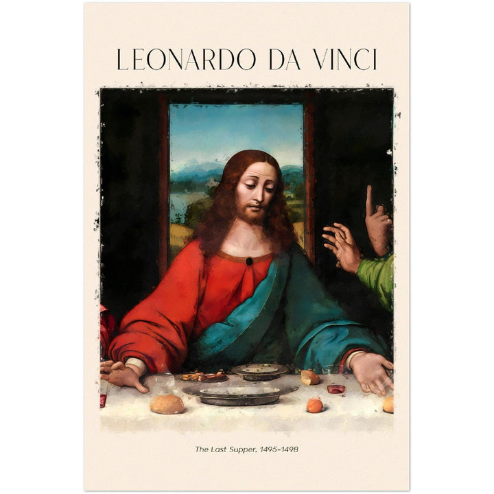 Das Abendmahl Gemälde von Leonardo da Vinci - Printree.ch Meisterwerk