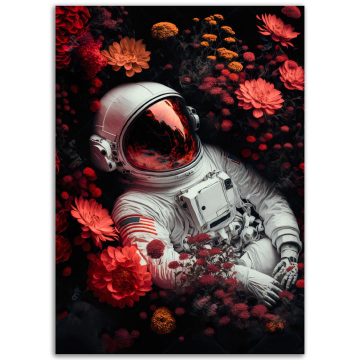 Der einsame Astronaut: Eine Reise in die Tiefen des Universums - Printree.ch AI, Astronaut, künstlich, Szenerie