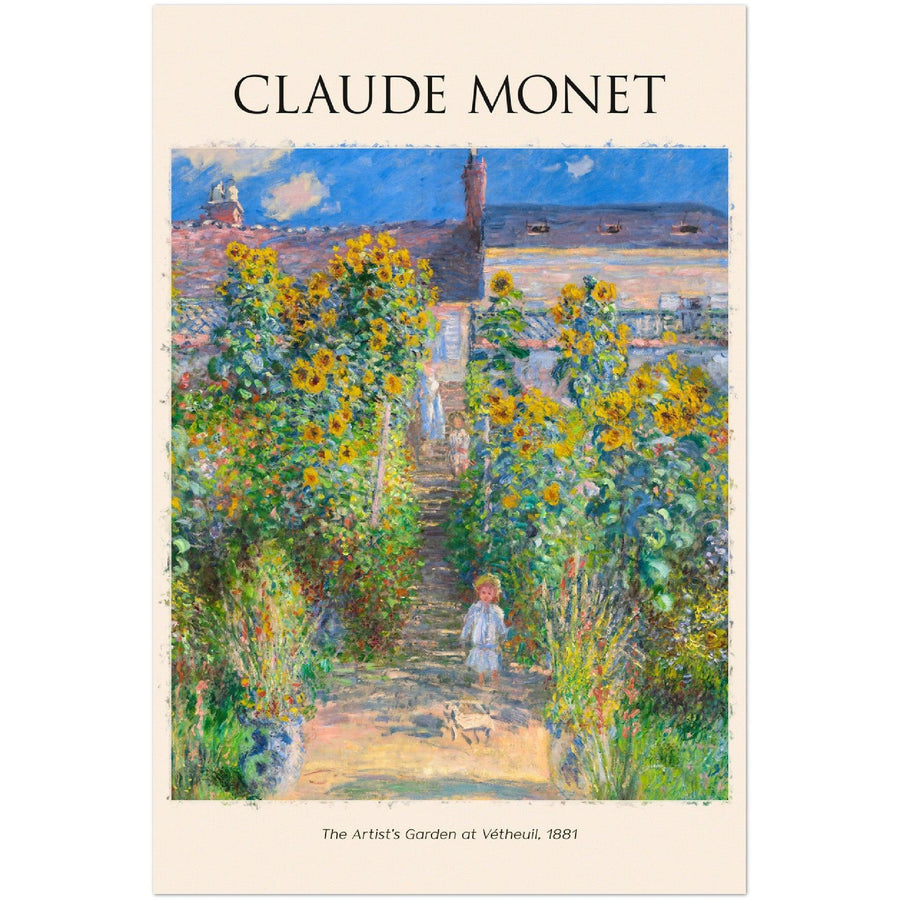 Der Garten des Künstlers in Vetheuil, 1880 - von Claude Monet - Printree.ch Kunst, Meisterwerk, Poster