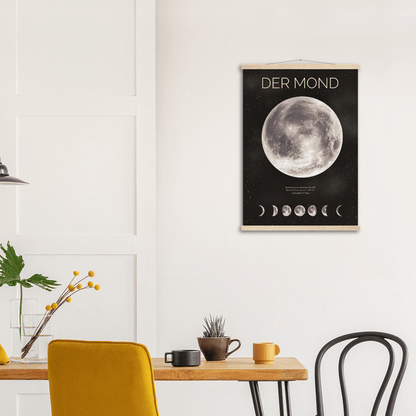 Der Mond - Printree.ch Astrologie, Astronomie, Dekoration, Foto, Fotografie, Himmel, Mond, Mondphasen, Nacht, Natur, Plakat, Poster, Weltraum