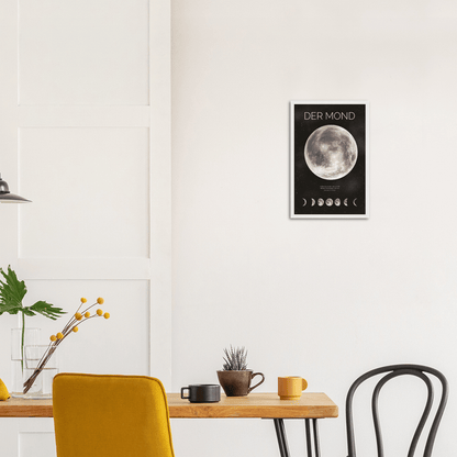 Der Mond - Printree.ch Astrologie, Astronomie, Dekoration, Foto, Fotografie, Himmel, Mond, Mondphasen, Nacht, Natur, Plakat, Poster, Weltraum