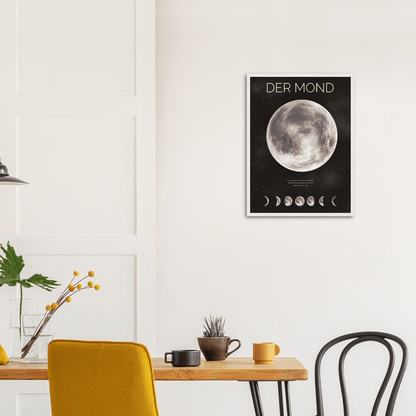 Der Mond - Printree.ch Astrologie, Astronomie, Dekoration, Foto, Fotografie, Himmel, Mond, Mondphasen, Nacht, Natur, Plakat, Poster, Weltraum