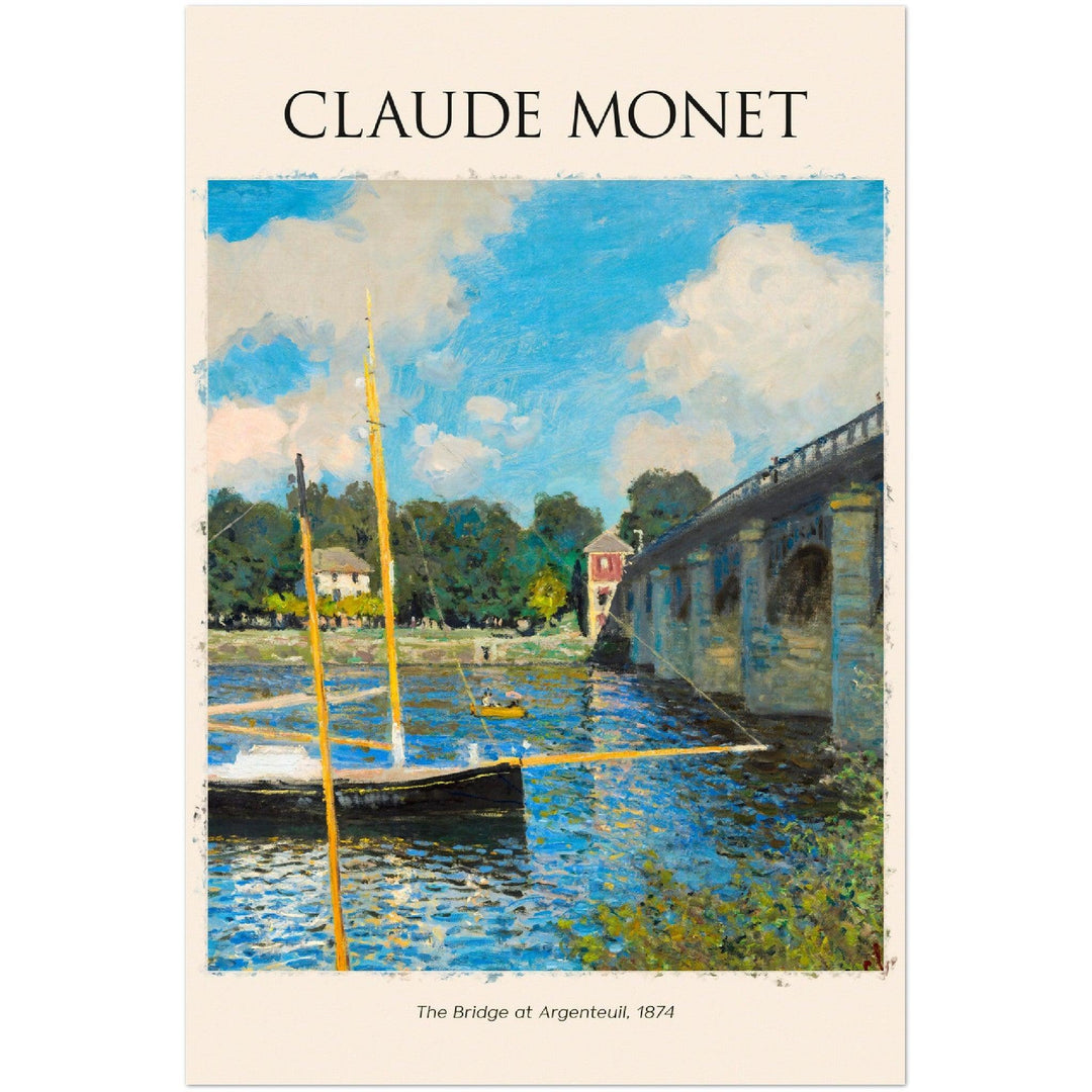 Die Brücke von Argenteuil, 1874 von Claude Monet - Printree.ch Kunst, Meisterwerk, Poster