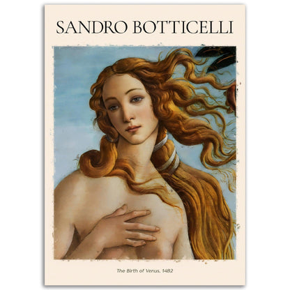 Die Geburt der Venus Gemälde von Sandro Botticelli - Printree.ch abstrakte frauen, frau, Frauen, Kunst, Malen, Maler, Malerei, Meisterwerk