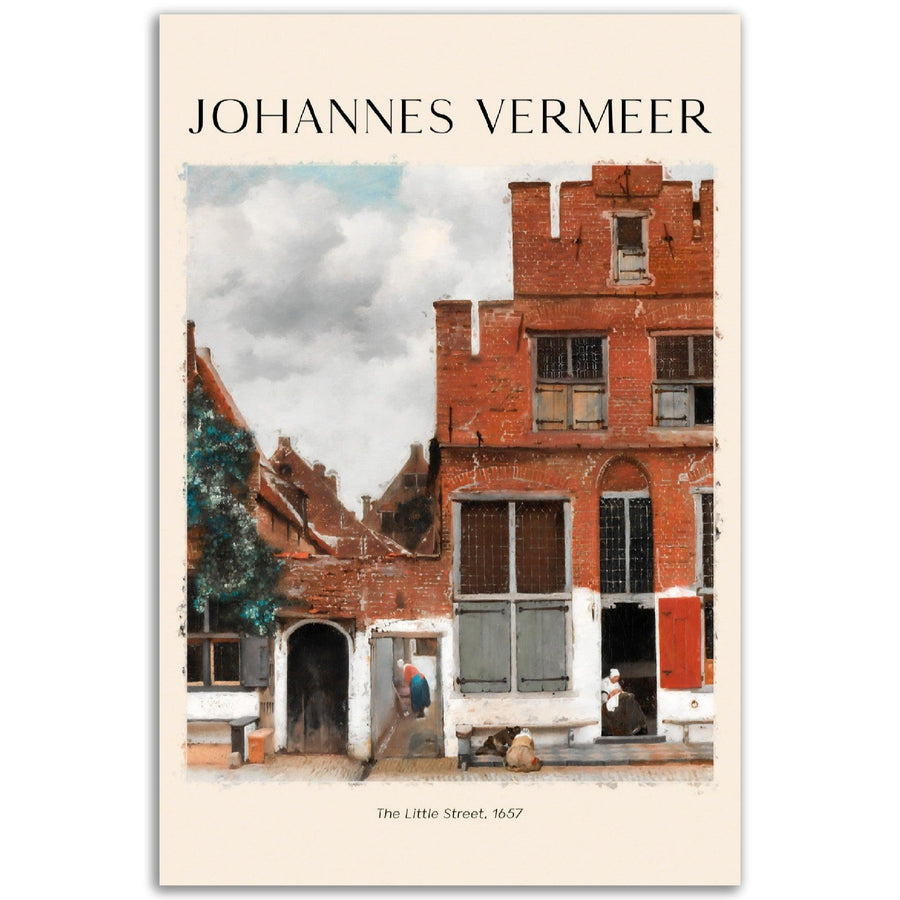 Die kleine Strasse - Johannes Vermeer - Printree.ch Kunst, Malen, Maler, Malerei, Meisterwerk