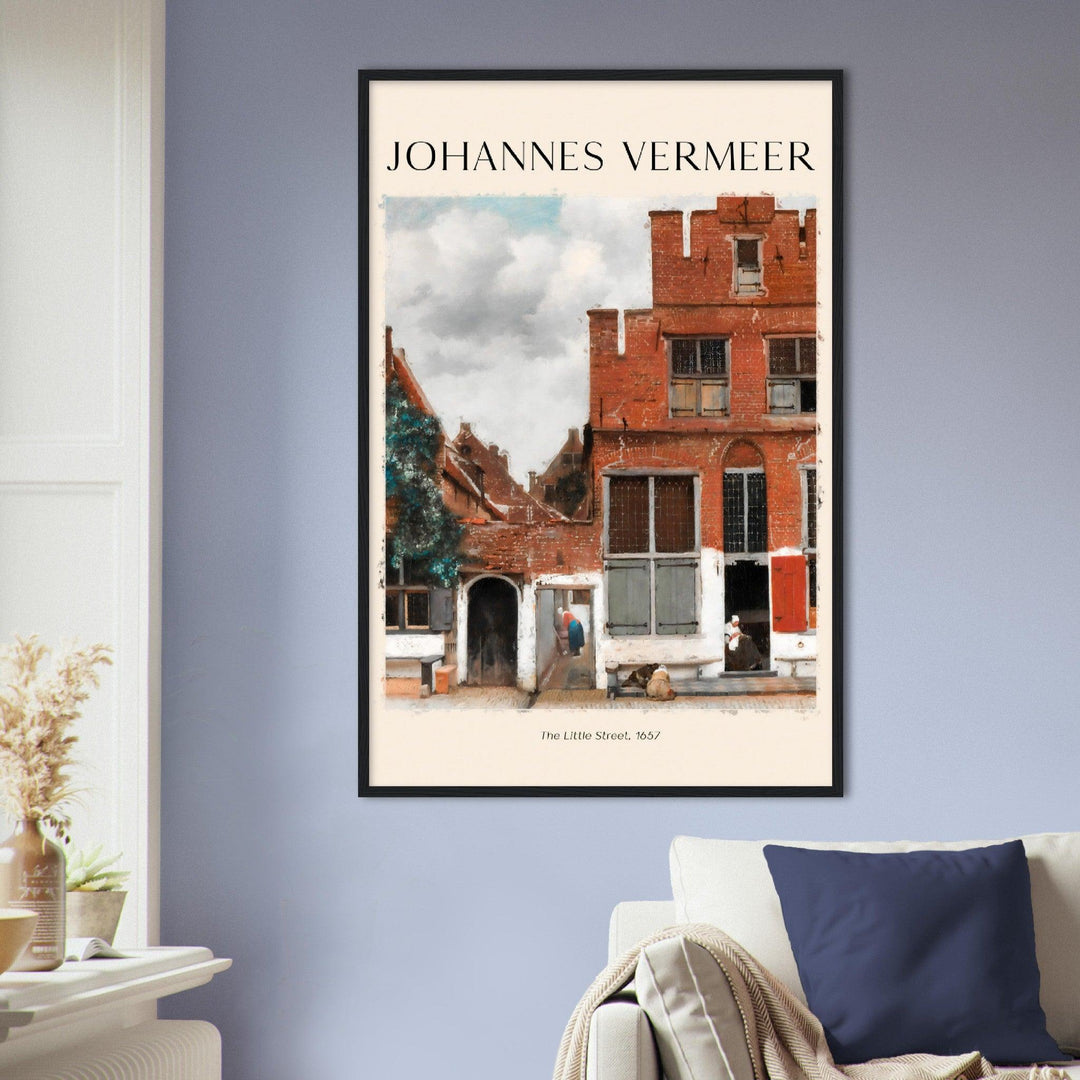 Die kleine Strasse - Johannes Vermeer - Printree.ch Kunst, Malen, Maler, Malerei, Meisterwerk