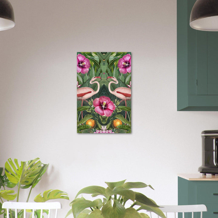 Ein Hauch von Eleganz: Symmetrische Flamingos - Andrea Haase - Printree.ch Andrea Haase, Vertikal