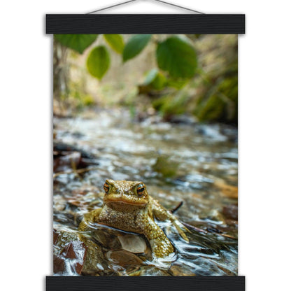 Erdkröte im Bach - Printree.ch amphibisch, biologie, fauna, Foto, Fotografie, frosch, gemeinsam, kröte, makro, Martin_Reichenbach, nahaufnahme, natur, teich, tier, wild