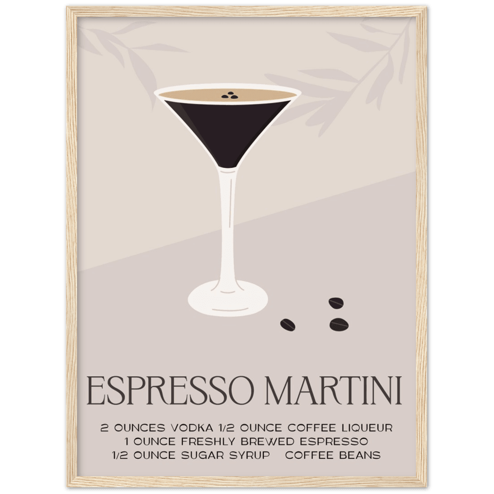 Espresso Martini Poster: Stilvolles Cocktailbar-Poster für Zuhause! - Printree.ch alkohol, bar, blaue lagune, cocktail, eis, erfrischung, flüssigkeit, frisch, getränk, glas, hintergrund, illustration, isoliert, kalt, kirsche, lebensmittel, limette, limonade, martini, minze, obst, orange, pina colada, saft, sommer, süss, tropisch, wein, zitrone