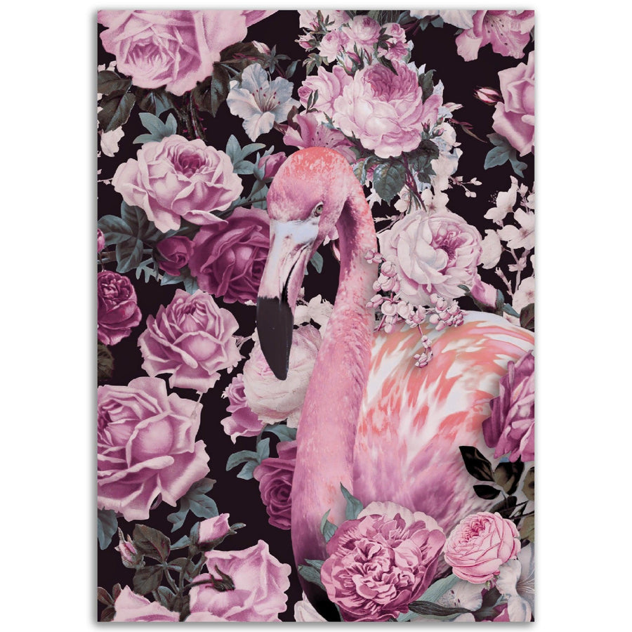 Flamingo in Rosen - Andrea Haase - Printree.ch Andrea Haase, Vertikal