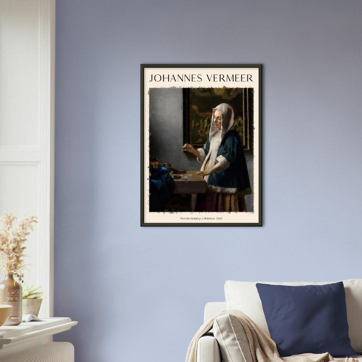 Frau mit Waage Gemälde von Jan Vermeer - Printree.ch abstrakte frauen, frau, Frauen, Kunst, Malen, Maler, Malerei, Meisterwerk