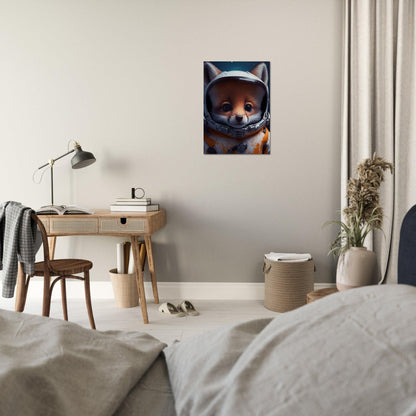 Fuchs Baby Astronaut Portrait - Printree.ch 3d illustration, Astronaut, Poster