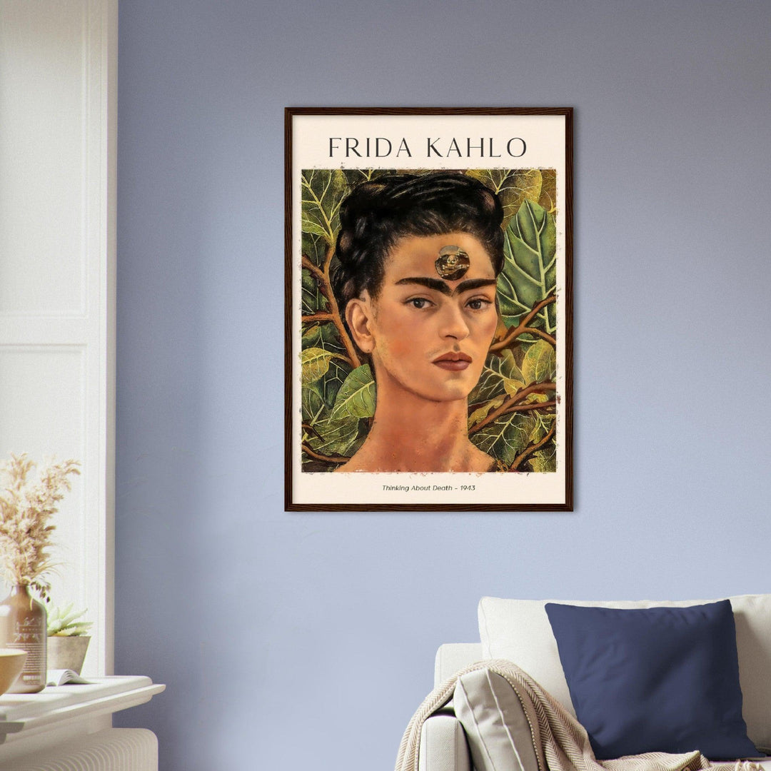 Gedanken an den Tod (Thinking About Death) Gemälde von Frida Kahlo - Printree.ch abstrakte frauen, frau, Frauen, Kunst, Malen, Maler, Malerei, Meisterwerk
