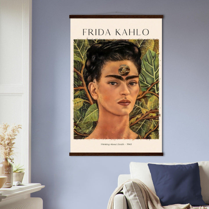 Gedanken an den Tod (Thinking About Death) Gemälde von Frida Kahlo - Printree.ch abstrakte frauen, frau, Frauen, Kunst, Malen, Maler, Malerei, Meisterwerk