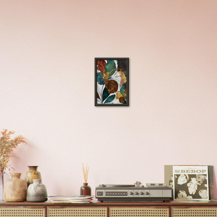 Goldene Blüten: Moderne abstrakte Kunst für dein Zuhause - Printree.ch abstrakt, Abstraktion, Illustration, Kunst, Kunstdruck, modern, surreal