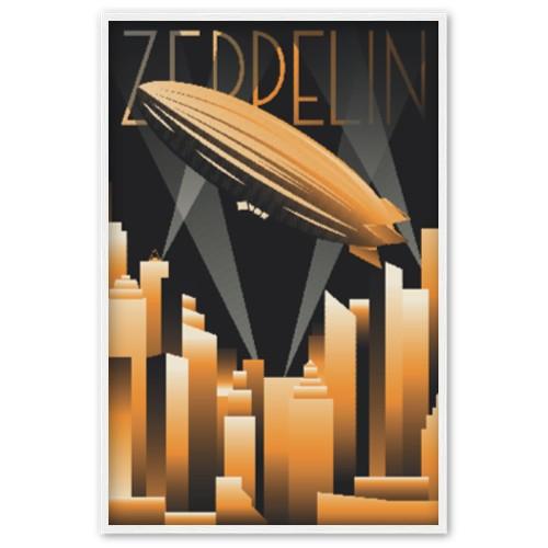Goldener Zeppelin - Printree.ch 