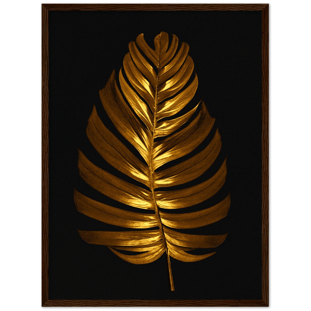 Goldenes Blatt - Printree.ch Gold, luxus, Palme, palmen, Palmenblatt
