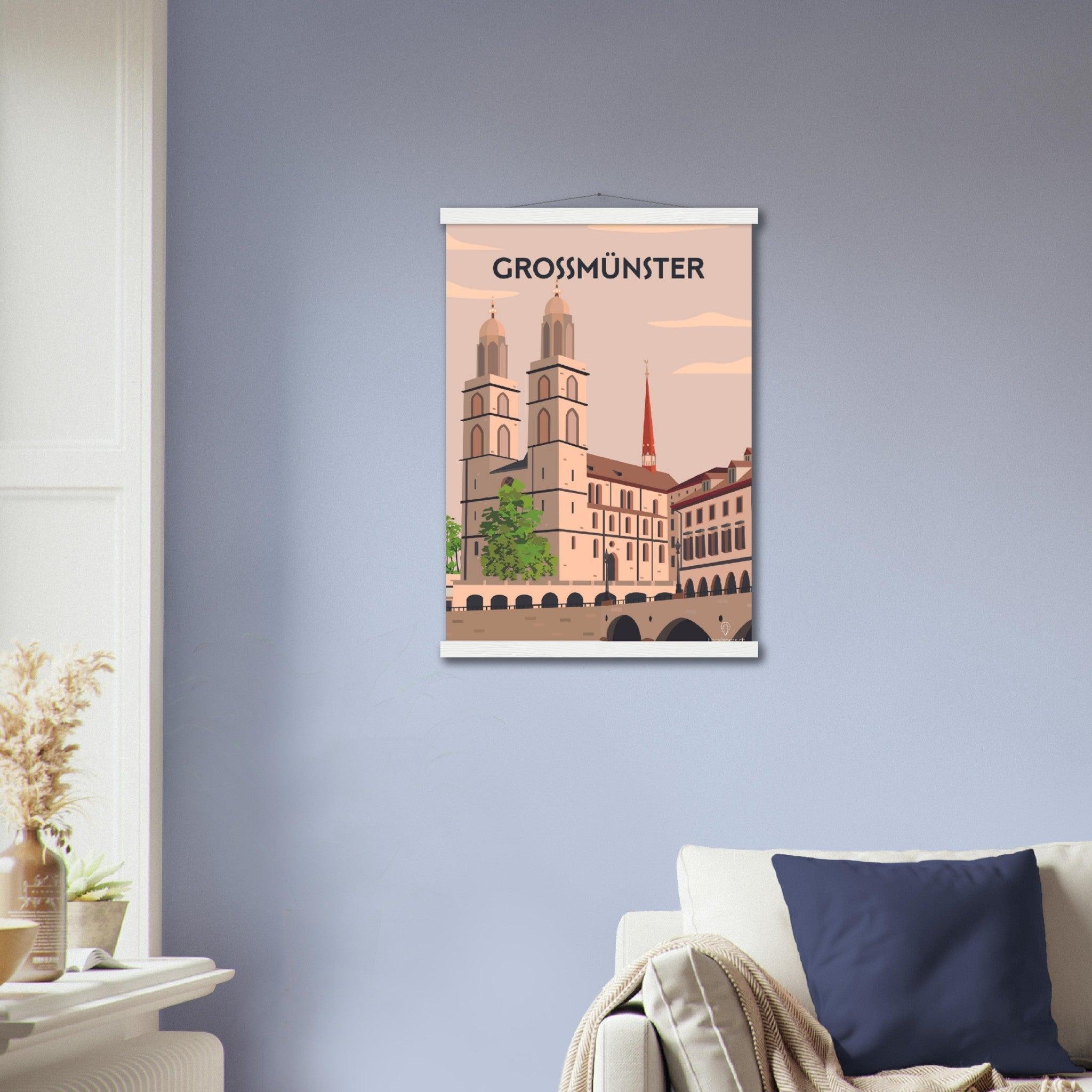 Grossmünster - Printree.ch Localspot, Minimal, Minimalismus