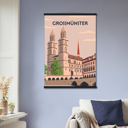 Grossmünster - Printree.ch Localspot, Minimal, Minimalismus