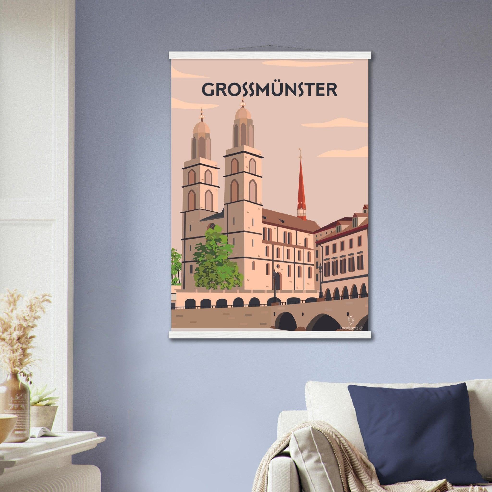 Grossmünster - Printree.ch Localspot, Minimal, Minimalismus