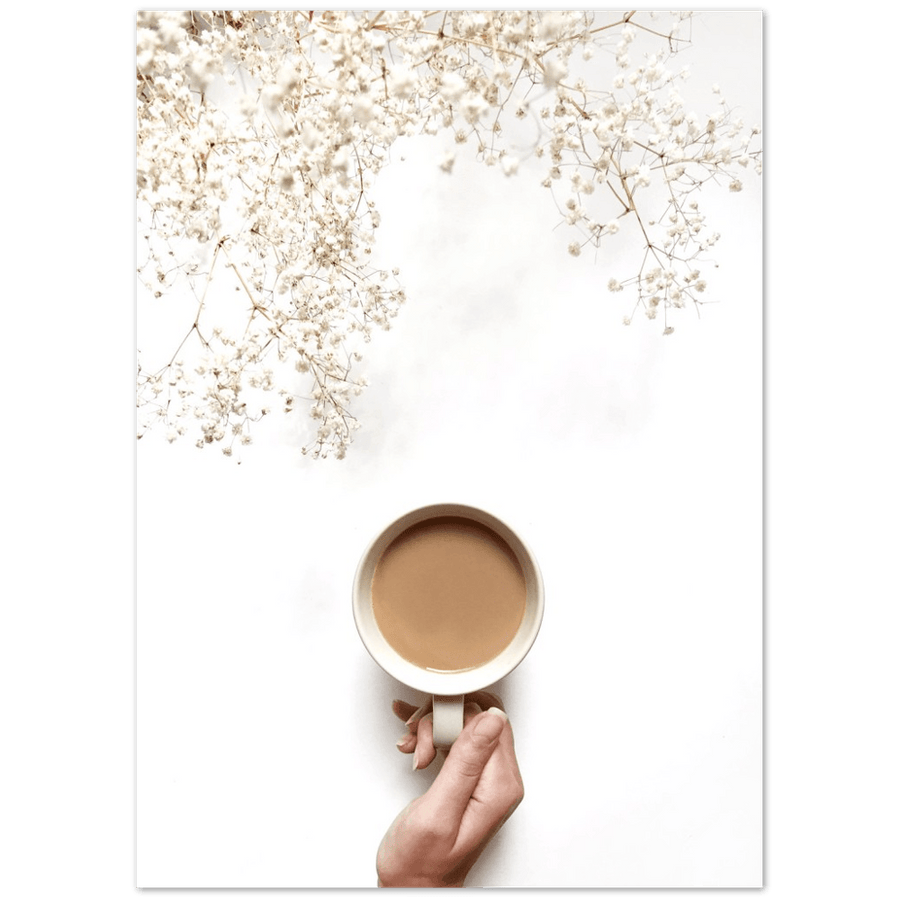 Herbst Milchkaffee - Printree.ch Bild, Entspannung, Foto, Fotografie, Herbst, Herbstblätter, kaffee, Milchkaffee, Minimalismus, minimalistisch, minimalistischen Lebensstil, Natur, Stimmung, Tasse