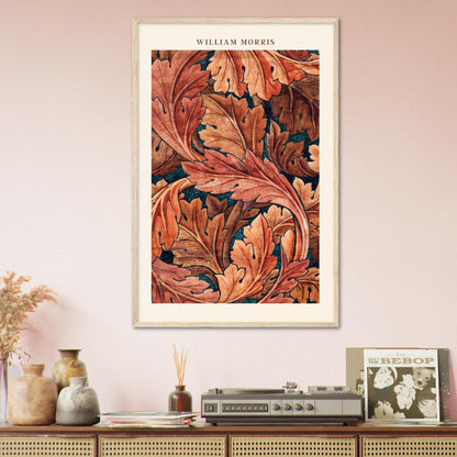 Herbstzauber - Kunstvolle William Morris Poster für Ihr Zuhause - Printree.ch abstrakt, blatt, blattmuster, blume, blumiger hintergrund, blüte, botanischer hintergrund, britannien, dekor, design, elegant, eleganz, garten, grafik, illustration, klassisch, kunst, laub, muster, natur, ornament, papier, retro, romantisch, sommer, stil, textur, vereinigtes königreich, vintage